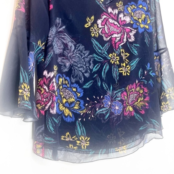 CAbi | Black Floral Blouse - Picture 3 of 4